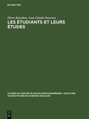 cover image of Les étudiants et leurs études
